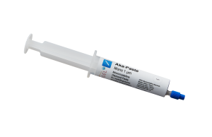 Akasel Aka-Paste Mono 1 µm – Monocrystalline diamond paste in a practical 10 ml tube with 500 ct/l concentration, perfect for precise manual polishing and conditioning new polishing cloths.