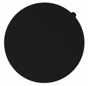 Akasel Aka-Chemal polishing cloth in black, crafted from synthetic foam with a self-adhesive PSA backing. Perfect for final polishing in metallography.