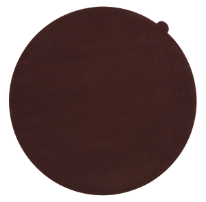 Akasel Aka-Napal polishing cloth in dark brown, self-adhesive and crafted from soft, flocked viscose material. Perfect for the final polishing of all materials in metallography.