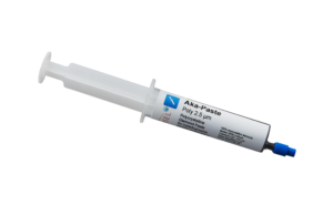 Akasel Aka-Paste Poly 2.5 µm - Pâte de diamant polycristallin dans un tube pratique de 10 ml avec une concentration de 500 ct/l, idéale pour les applications polyvalentes de polissage métallographique.