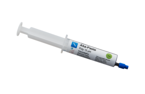 Akasel Aka-Paste Poly 15 µm - Pâte de diamant polycristallin dans un tube pratique de 10 ml avec une concentration de 500 ct/l, idéale pour un enlèvement de matière uniforme et une excellente qualité de surface dans les applications métallographiques exigeantes.