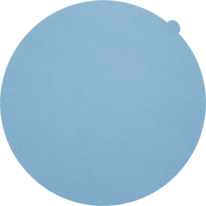 Chiffon de polissage Akasel Aka-Plural bleu clair, en viscose douce et floquée. Parfait pour le polissage rapide des aciers et des métaux durs frittés.