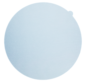 Chiffon de polissage Akasel Aka-Ramda bleu clair, autocollant, en tissu d'acétate dur. Parfait pour le polissage précis au diamant en métallographie.