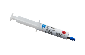 Akasel Aka-Paste Poly 0,25 µm – Polykristallijne diamantpasta in een handige tube van 10 ml met een concentratie van 500 ct/l, ideaal voor fijnpolijsten en het bereiken van een uitstekende oppervlaktestructuur.