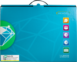 Akasel Demo Kit voor materialen met een hardheid van 150–400 HV volgens Aka-brief #16. De kit bevat verbruiksartikelen voor de voorbereiding van meer dan 50 monsters.